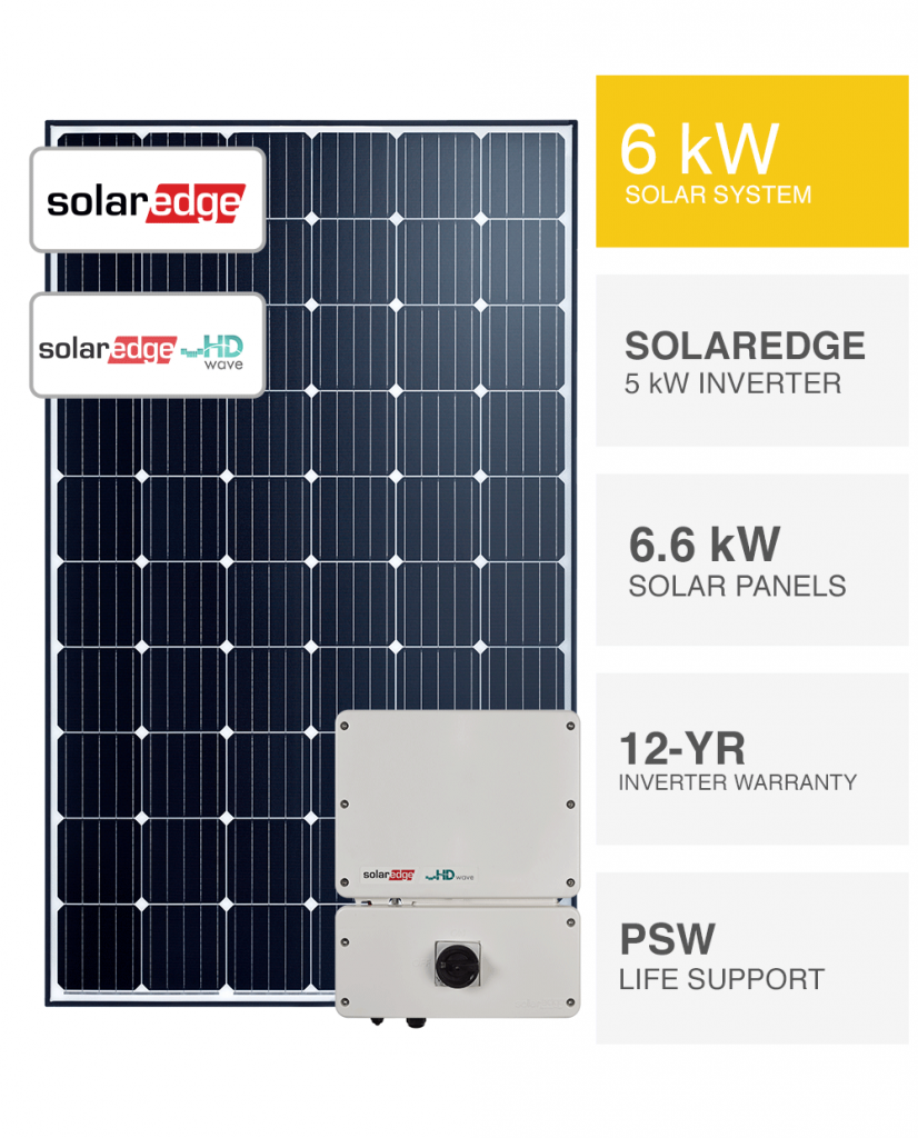 6.6kW SolarEdge Solar System, SAVE MORE (installed prices) Perth WA